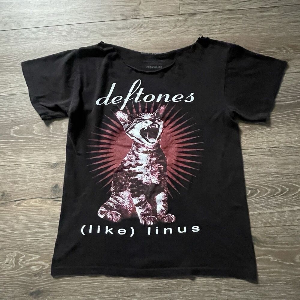 Deftones Like Linus Wonens Graphic Tee Black Medium